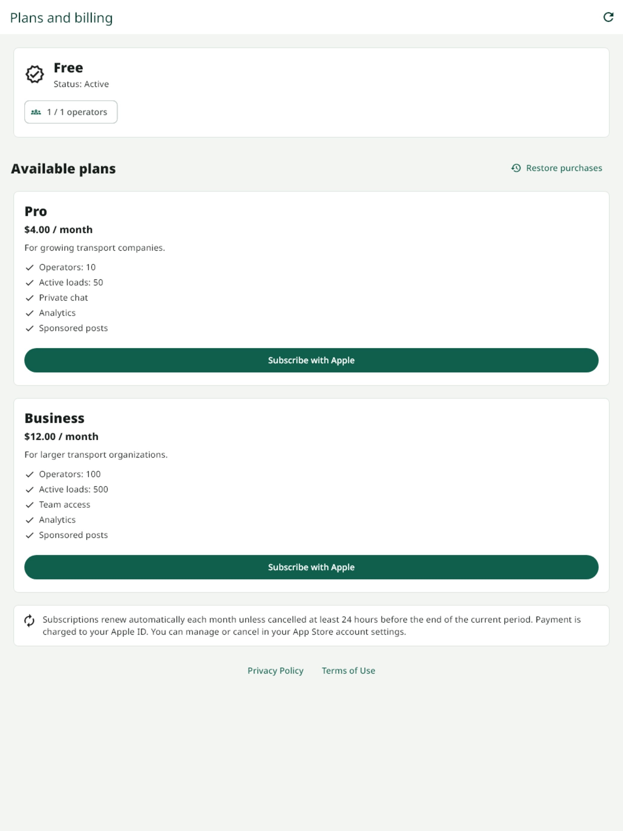 eCargo - Freight Exchange screenshot 18