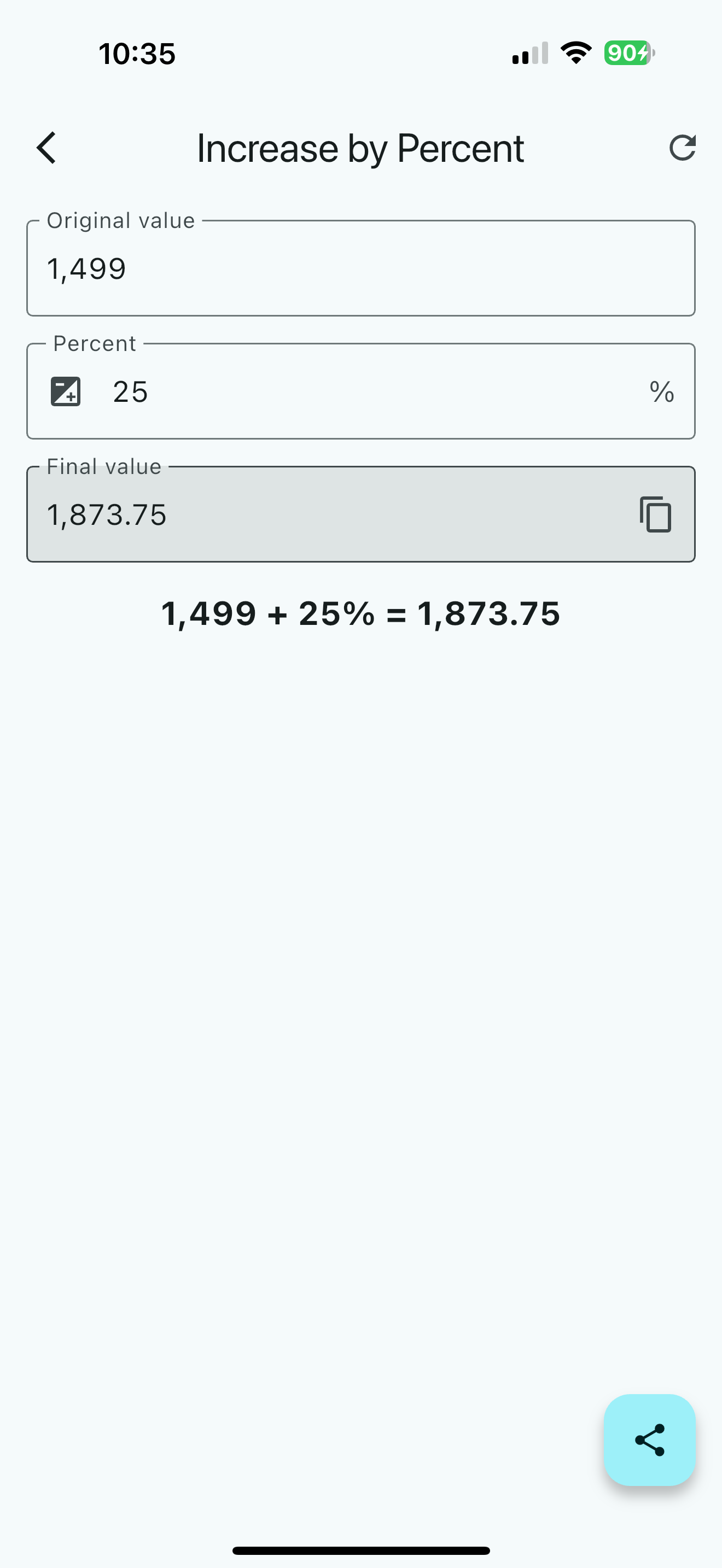Quick Percentage Plus