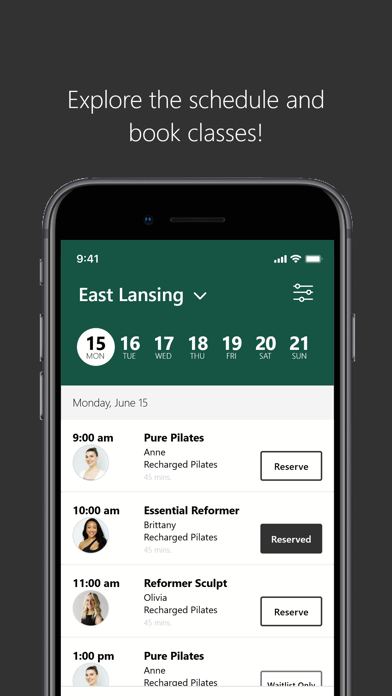 Recharged Pilates iPhone screenshot 3 - Health & Fitness app