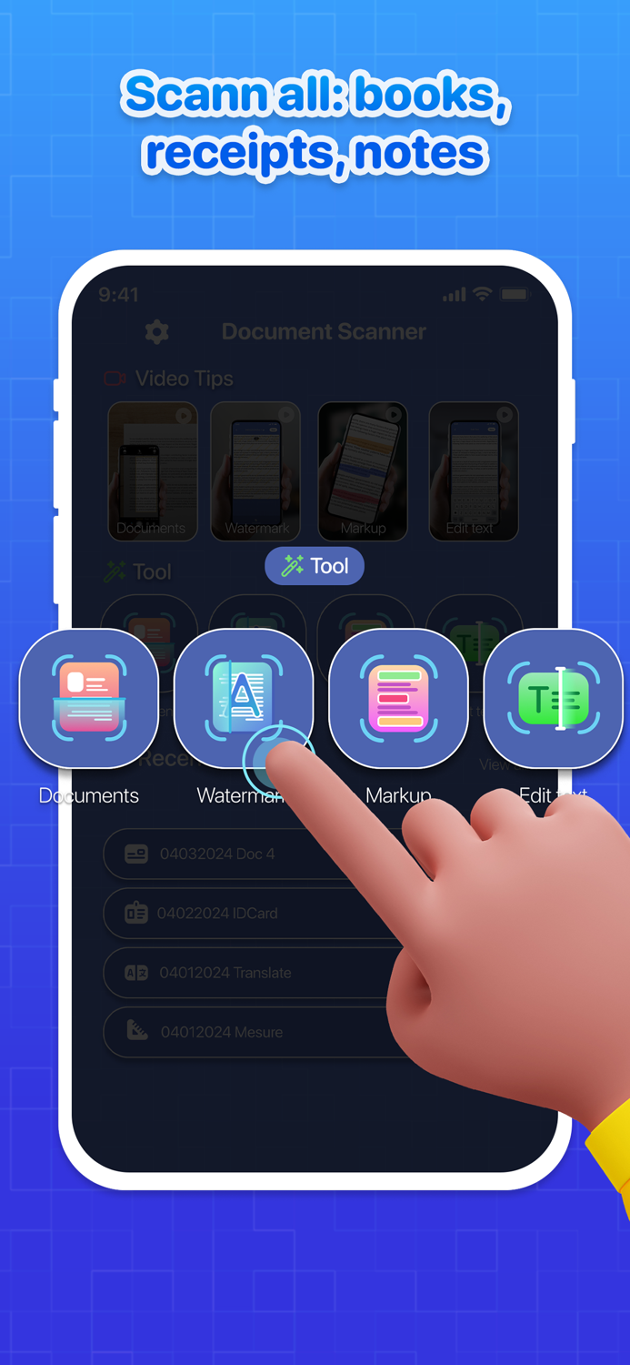 DocScan App PDF Scanner, Edit