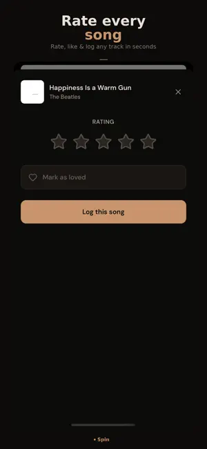Spin: Music Journal screenshot 4
