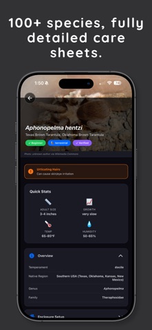 Tarantuverse iPhone screenshot