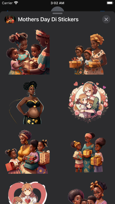 Black Mothers Day Stickers Screenshot