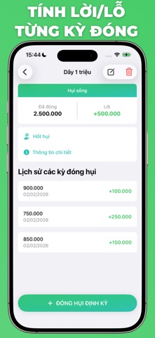 Sổ Hụi: Quản Lý Hụi 4.0 iPhone screenshot