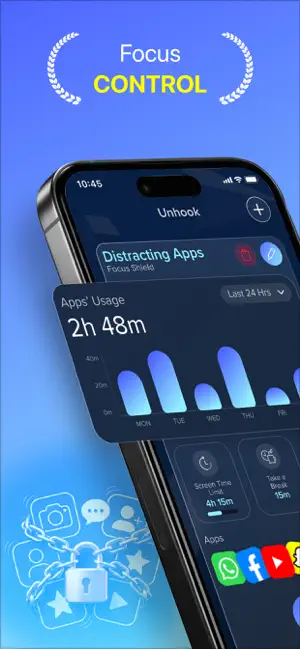 Unhook: App Blocker & Focus screenshot 1