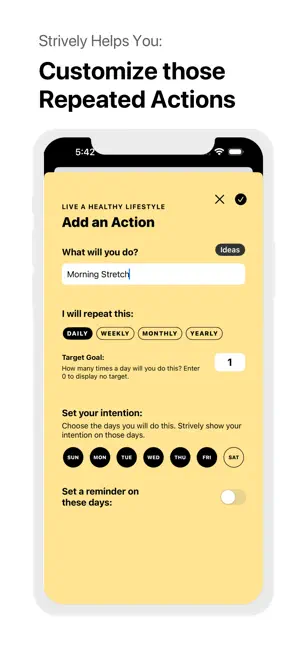 Goals + Habits = Strively screenshot 4