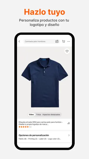 Captura de pantalla de App De Comercio B2B Alibaba en iPhone 3