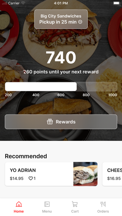 Big City Sandwiches iPhone screenshot 1 - Food & Drink app