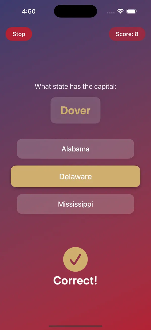 Screenshot #2 pour U.S. Capitals