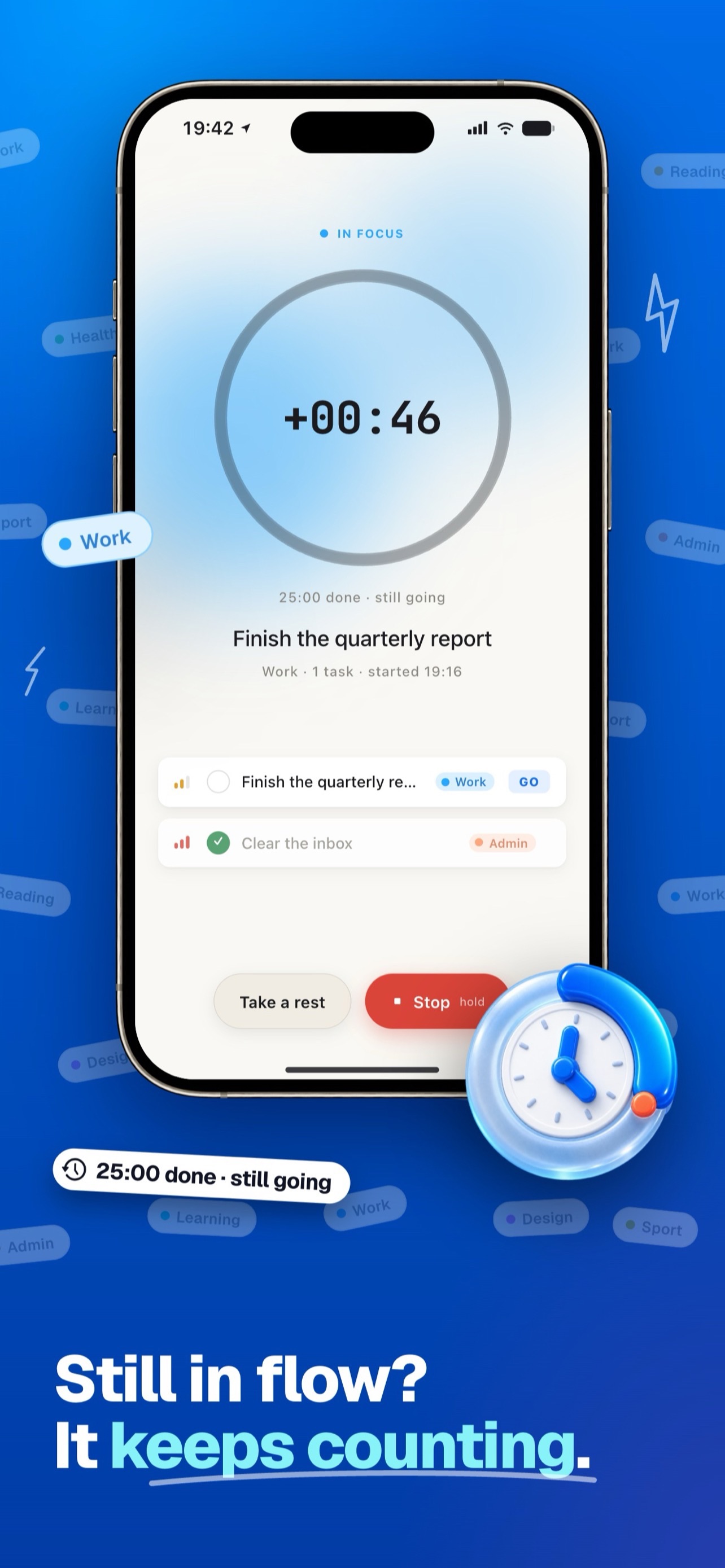 Screenshot 4 of Focus Ally: Deep Work Tracker