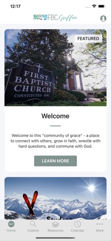 First Baptist Griffin iPhone screenshot