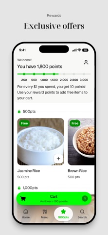 Bai Tong Thai Street Cafe iPhone screenshot
