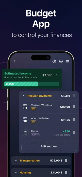 PocketGuard・Budget Planner App : capture d’écran 3 sur 8