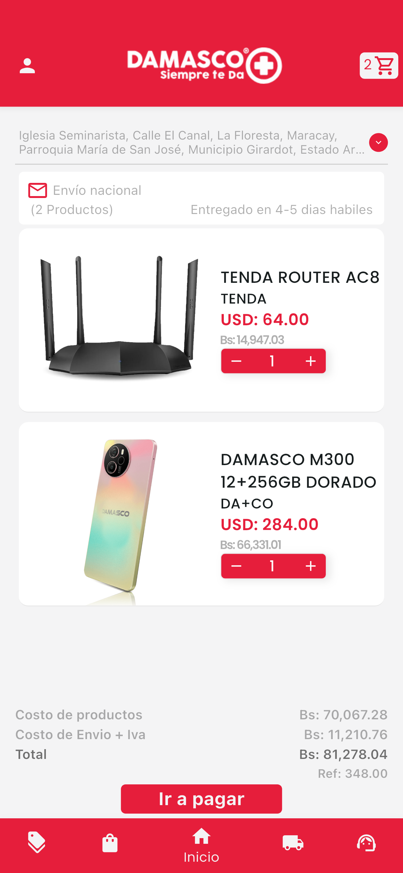 Damasco Ecommerce
