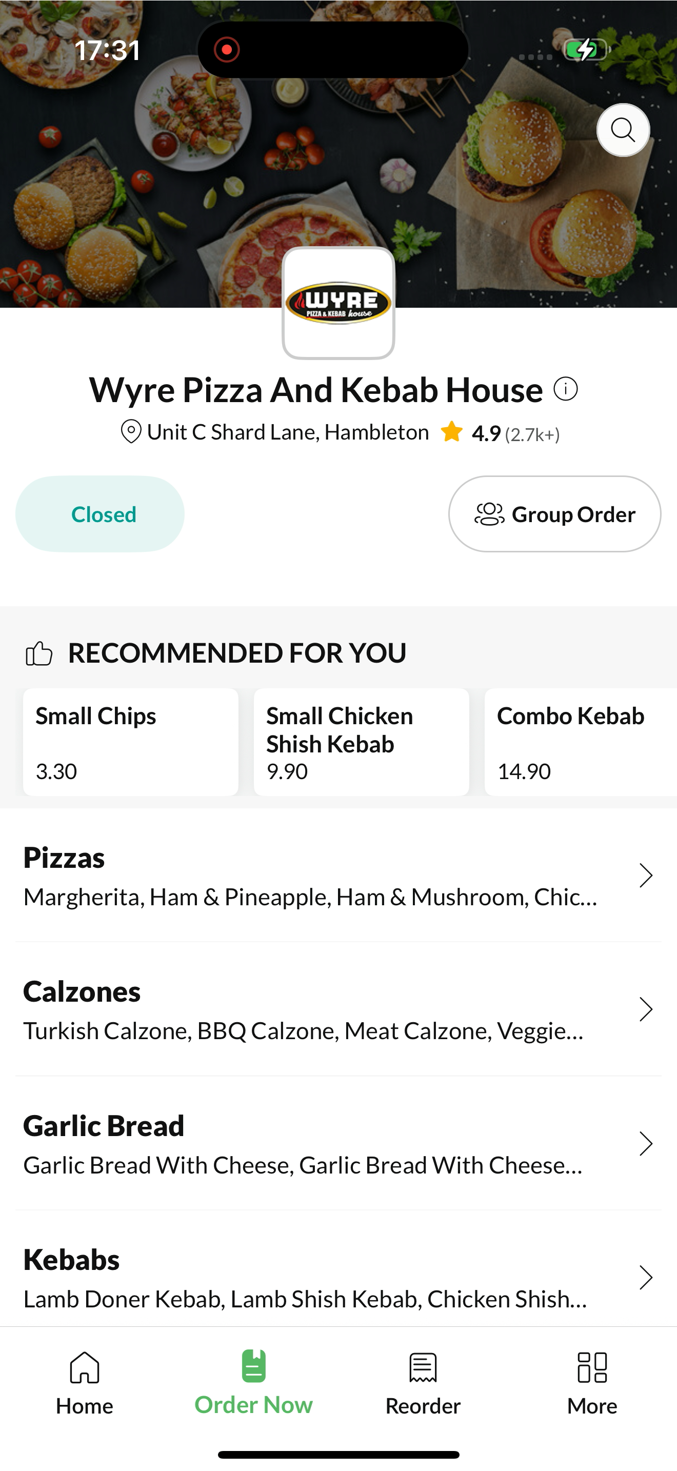 Wyre Pizza And Kebab House