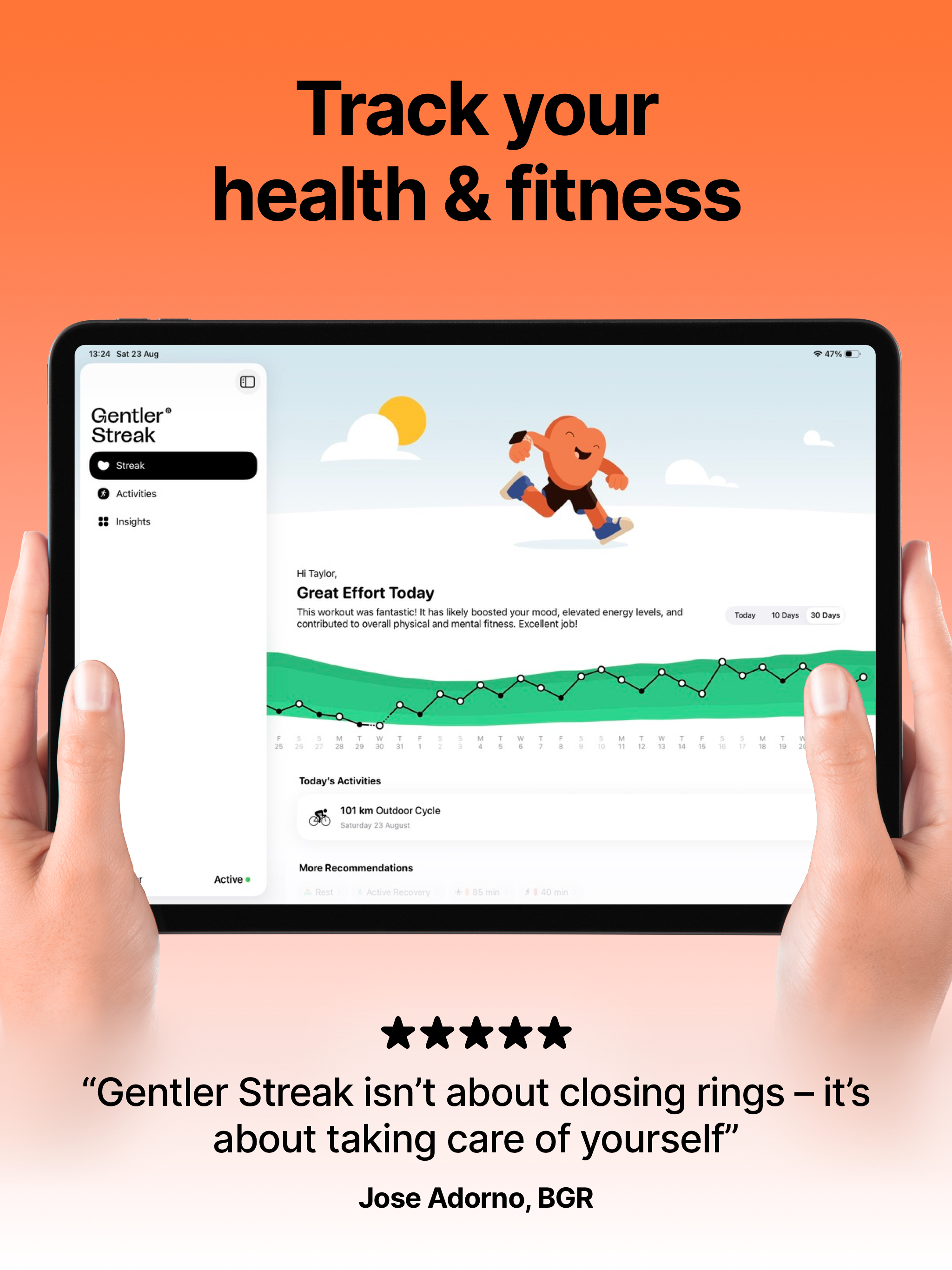 Gentler Streak Workout Tracker