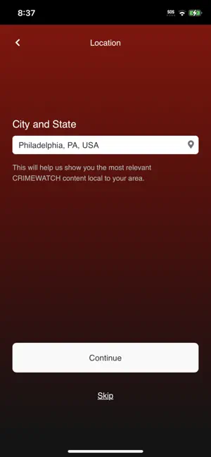 CRIMEWATCH Mobile screenshot 1