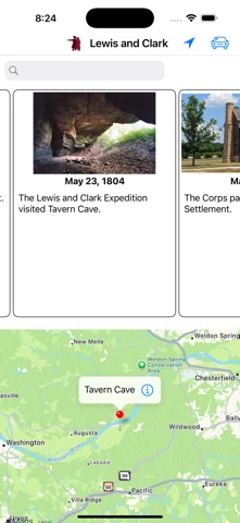 Lewis and Clark Trail iPhone screenshot