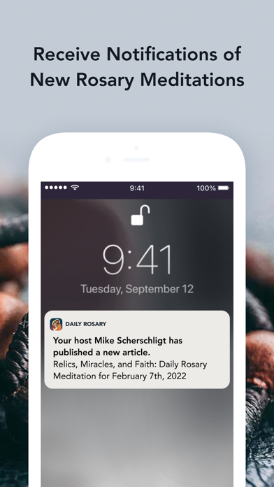 Daily Rosary Meditations iPhone screenshot 5 - Reference app