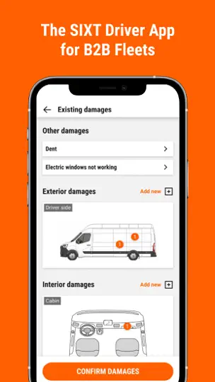 Screenshot von Sixt Van & Truck auf dem iPhone 4