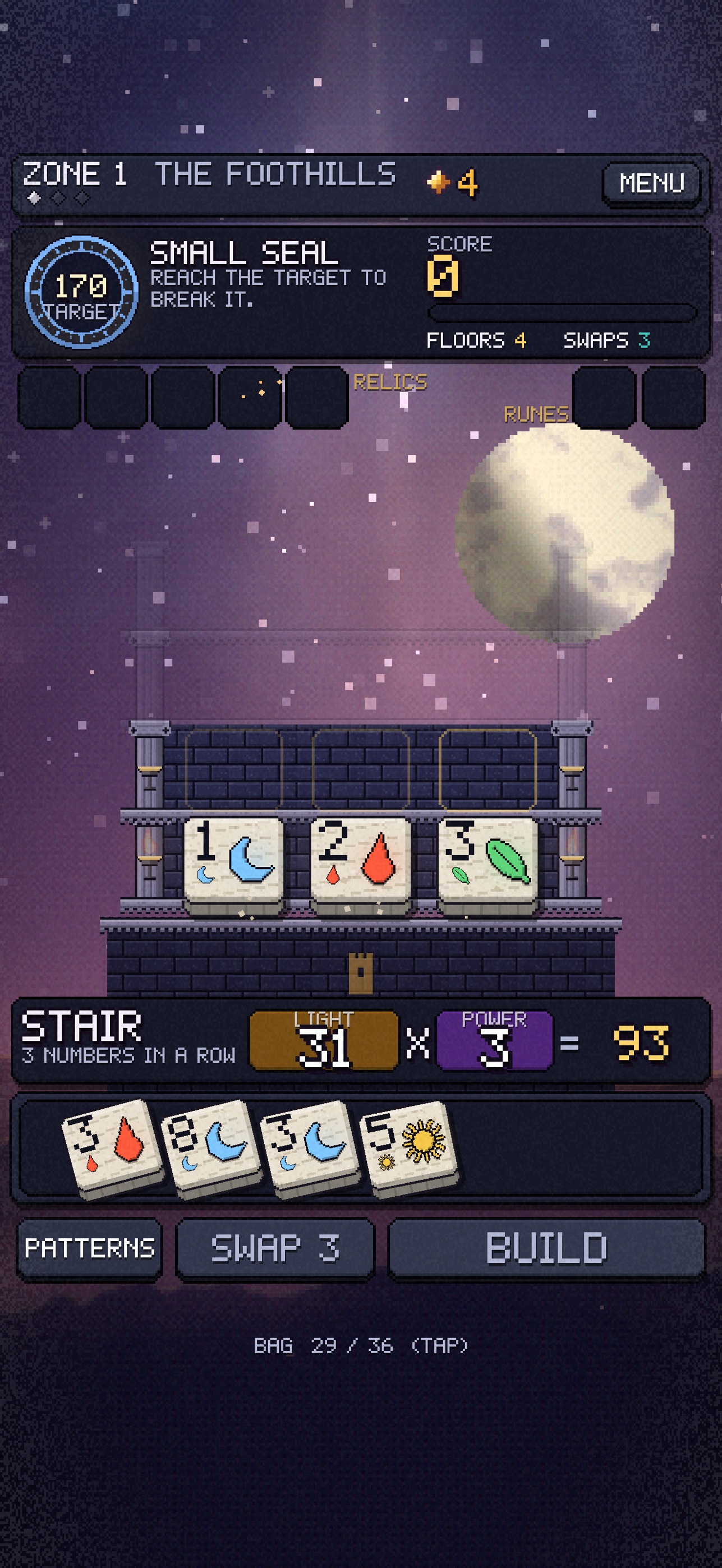 Screenshot 3 of GlyphStack - The Endless Spire