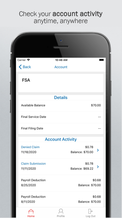 Transamerica HSA Screenshot