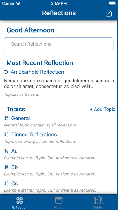 JOTTER REFLECTIONS Screenshot