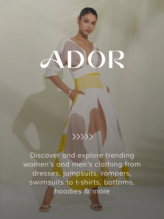 ADOR iPad screenshot 1 - Shopping app