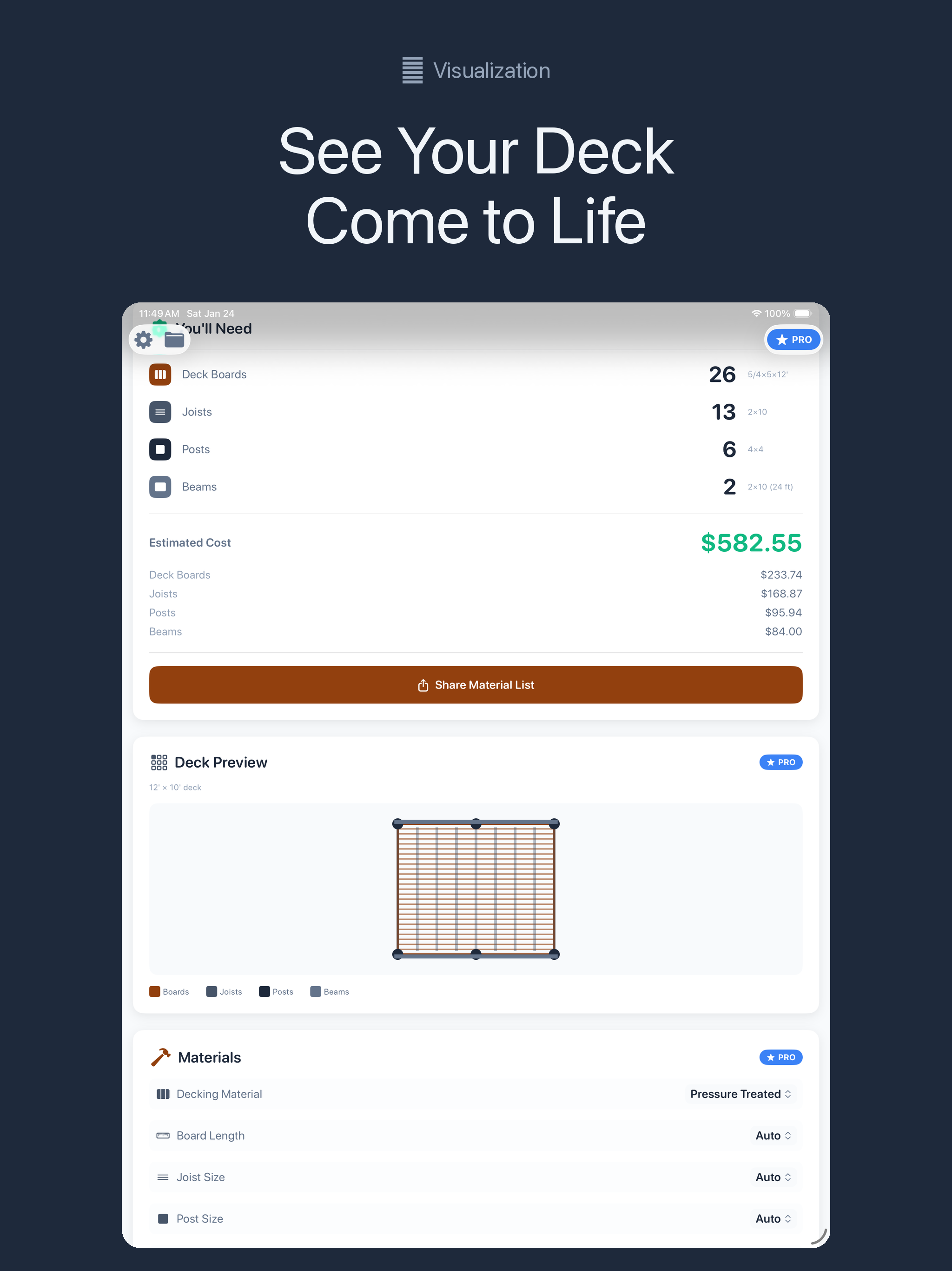 Deck Calculator Pro