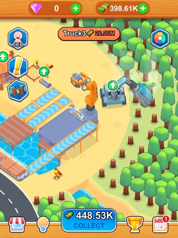 Idle Lumber Factory iPad screenshot