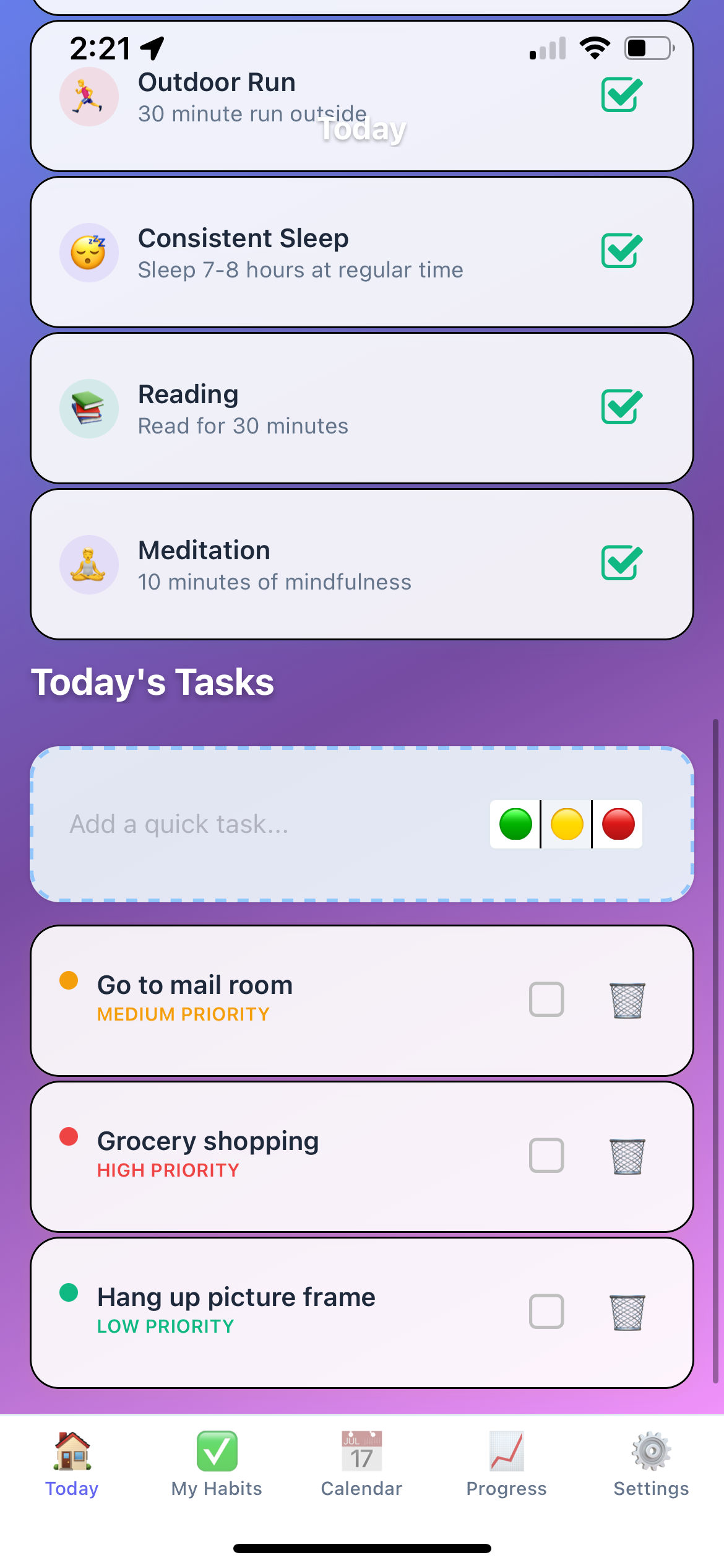 Jelly Habits screenshot 5