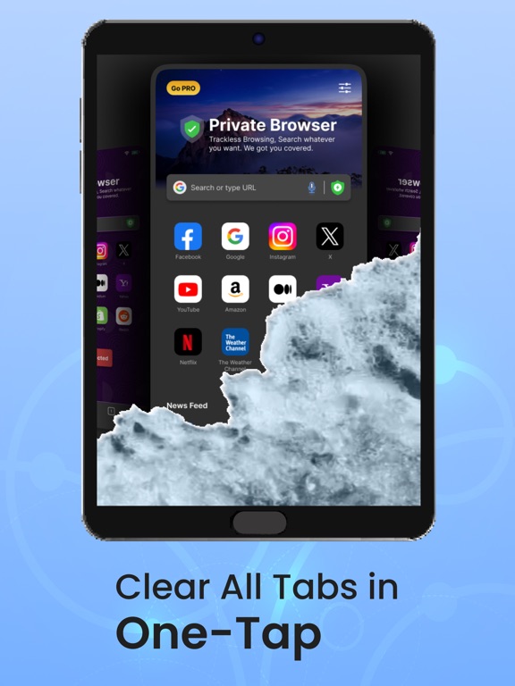 Private Browser,Incognito VPN iPad screenshot 5 - Reference app