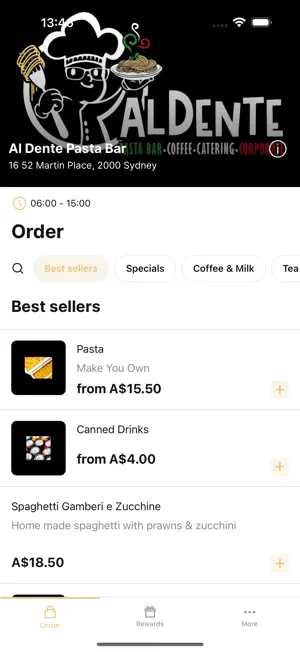 Al Dente Pasta Bar screenshot 1