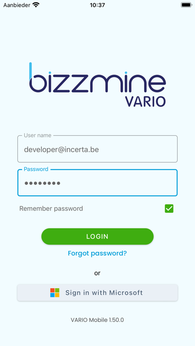 VARIO Mobile Screenshot