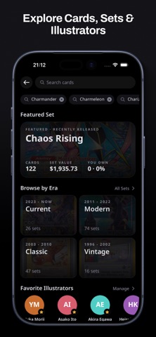 PokeVest: Your TCG Portfolio iPhone screenshot