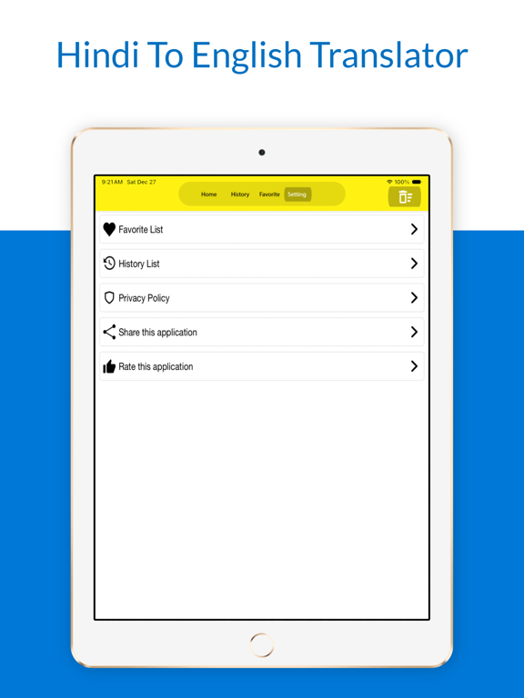 Hindi To English Translator iPad screenshot