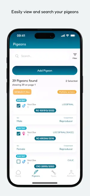 MyLoft - Pigeon Loft Manager screenshot 2
