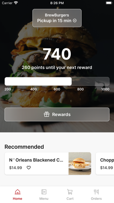 BrewBurgers Back Porch iPhone screenshot 1 - Food & Drink app