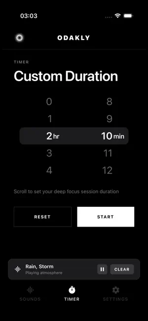Odakly Focus Sleep Relax Work screenshot 3
