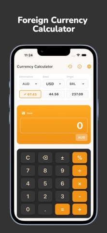 Foreign Currency Calculator iPhone screenshot