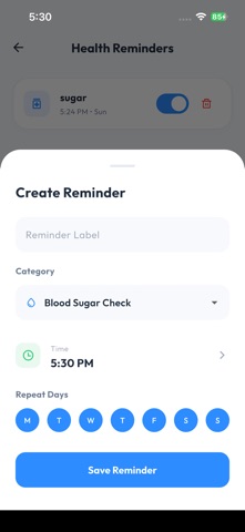 Blood Sugar Tracker:GlucoTrack screenshot