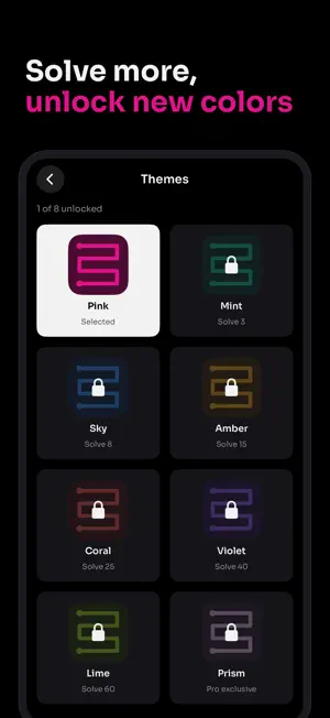 Pink Weave: One Line Puzzle screenshot 4