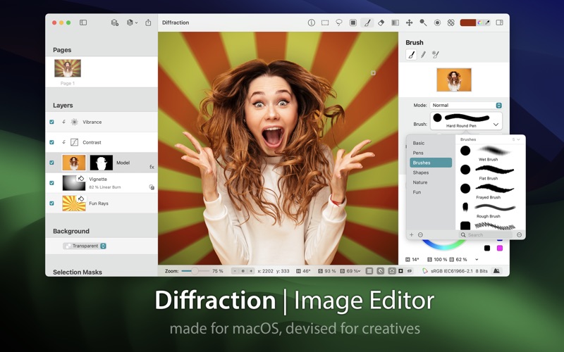 Screenshot #1 pour Diffraction | Éditeur d'Image