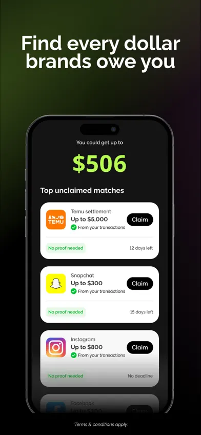 Catch: Class Action Finder screenshot 2