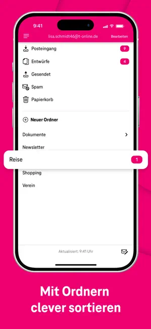 Telekom Mail – E-Mail App iPhone screenshot 4