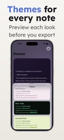 WholeNote: Export Notes screenshot