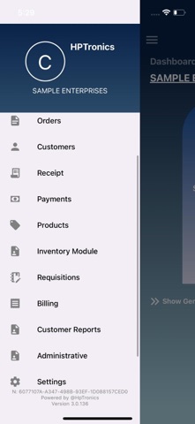 SIM BI App screenshot
