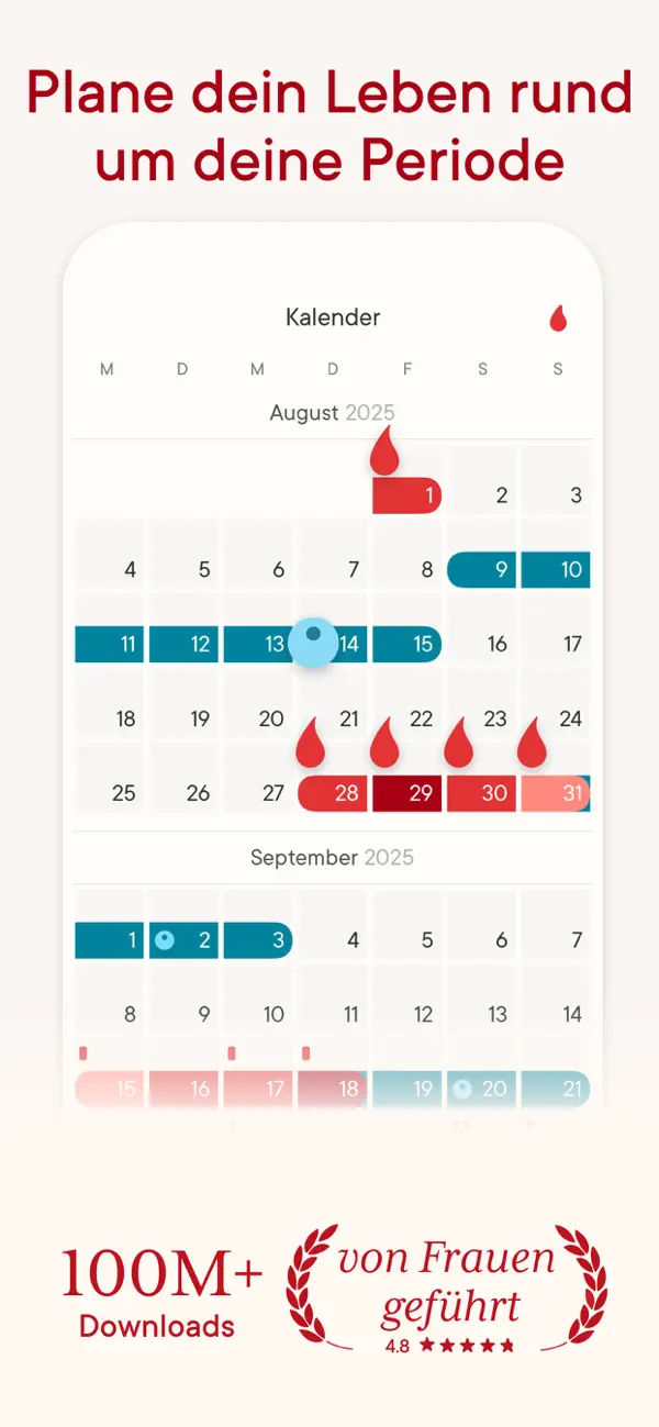 Clue Perioden Kalender Screenshot 2
