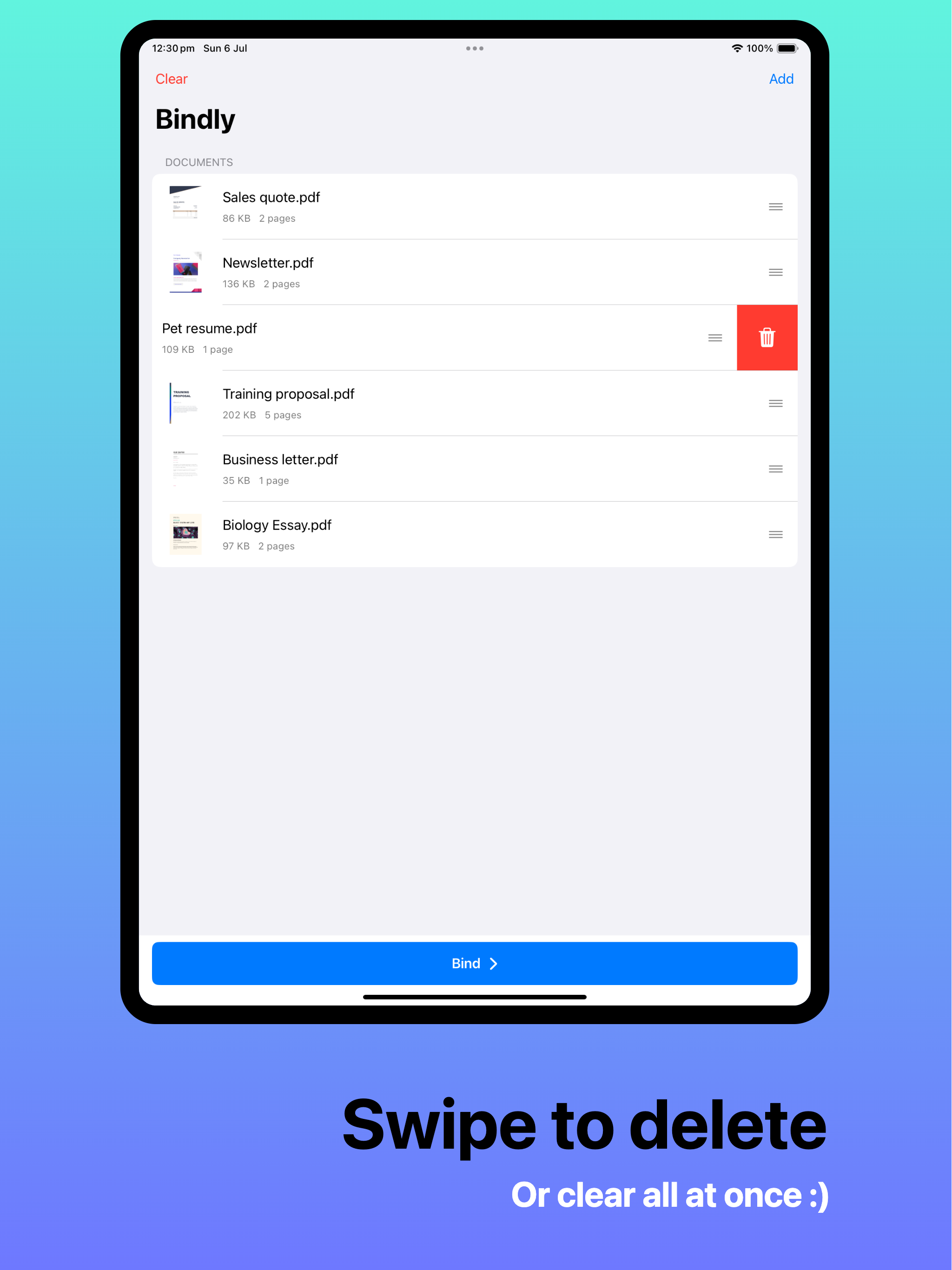 PDF Merger - Bindly screenshot 10