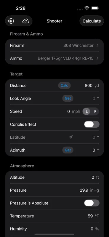 Shooter: Ballistic Calculator screenshot 4 of 10